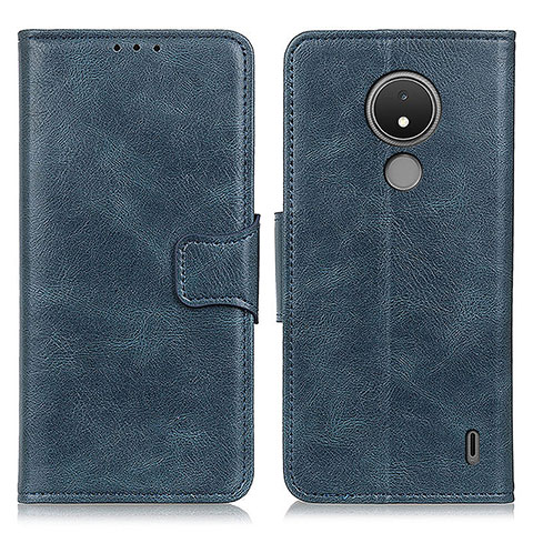 Funda de Cuero Cartera con Soporte Carcasa M09L para Nokia C21 Azul