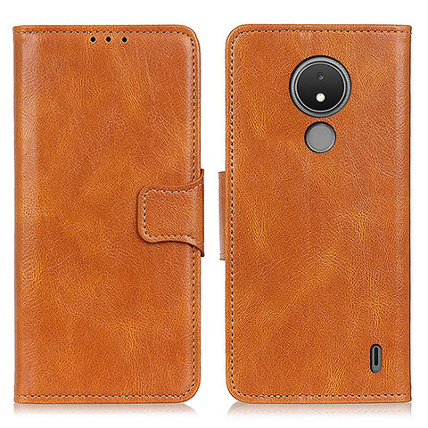 Funda de Cuero Cartera con Soporte Carcasa M09L para Nokia C21 Marron