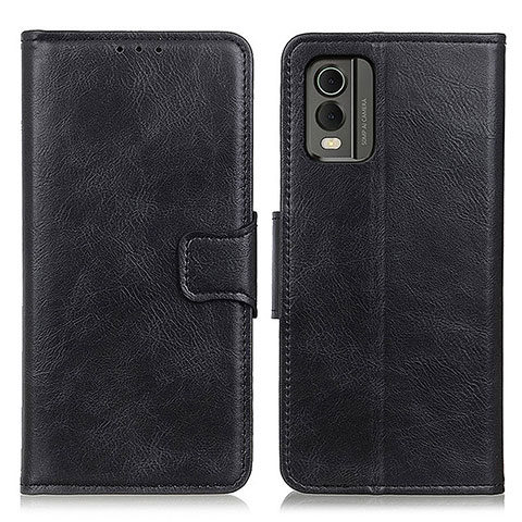 Funda de Cuero Cartera con Soporte Carcasa M09L para Nokia C210 Negro