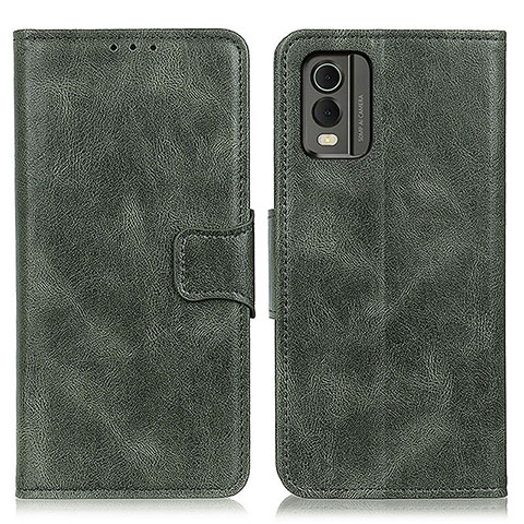 Funda de Cuero Cartera con Soporte Carcasa M09L para Nokia C210 Verde