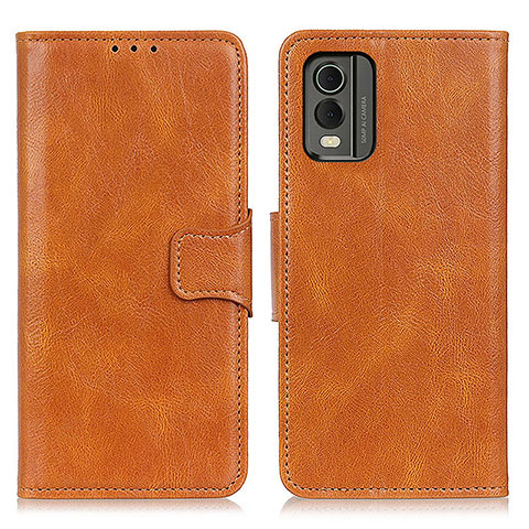 Funda de Cuero Cartera con Soporte Carcasa M09L para Nokia C32 Marron