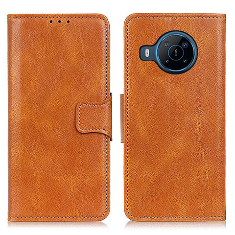 Funda de Cuero Cartera con Soporte Carcasa M09L para Nokia X100 5G Marron