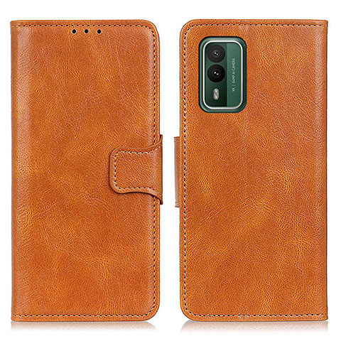 Funda de Cuero Cartera con Soporte Carcasa M09L para Nokia XR21 Marron