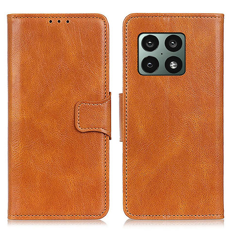 Funda de Cuero Cartera con Soporte Carcasa M09L para OnePlus 10 Pro 5G Marron