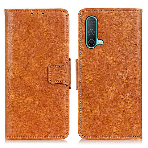 Funda de Cuero Cartera con Soporte Carcasa M09L para OnePlus Nord CE 5G Marron