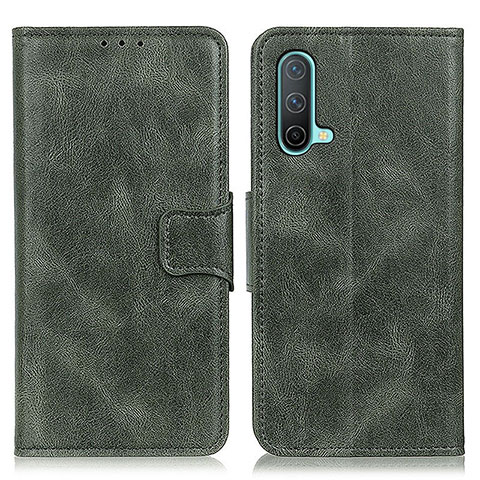 Funda de Cuero Cartera con Soporte Carcasa M09L para OnePlus Nord CE 5G Verde