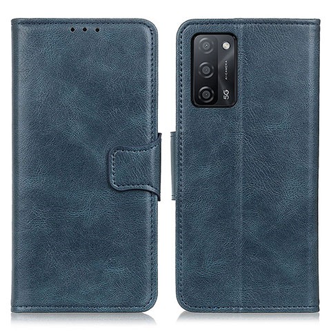 Funda de Cuero Cartera con Soporte Carcasa M09L para Oppo A53s 5G Azul