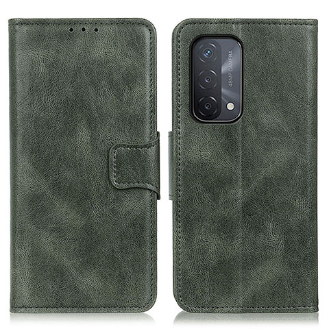 Funda de Cuero Cartera con Soporte Carcasa M09L para Oppo A54 5G Verde