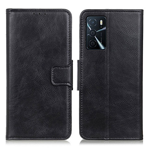 Funda de Cuero Cartera con Soporte Carcasa M09L para Oppo A54s Negro