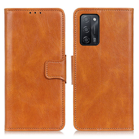 Funda de Cuero Cartera con Soporte Carcasa M09L para Oppo A55 5G Marron