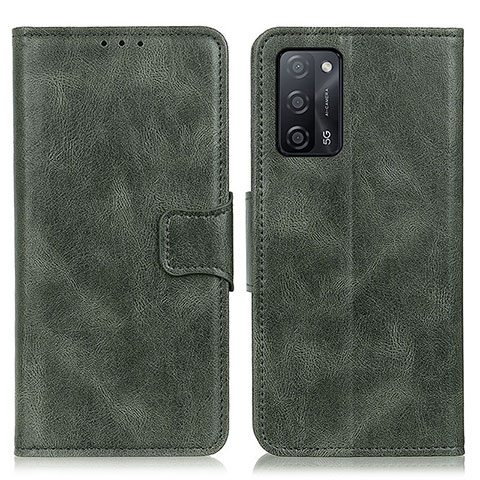 Funda de Cuero Cartera con Soporte Carcasa M09L para Oppo A55 5G Verde