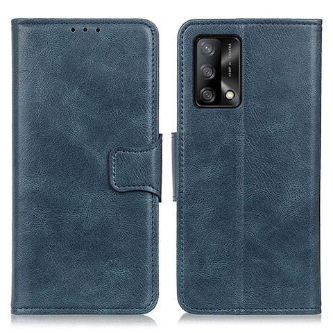 Funda de Cuero Cartera con Soporte Carcasa M09L para Oppo A74 4G Azul