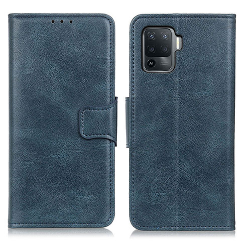 Funda de Cuero Cartera con Soporte Carcasa M09L para Oppo A94 4G Azul