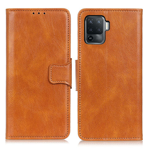 Funda de Cuero Cartera con Soporte Carcasa M09L para Oppo A94 4G Marron