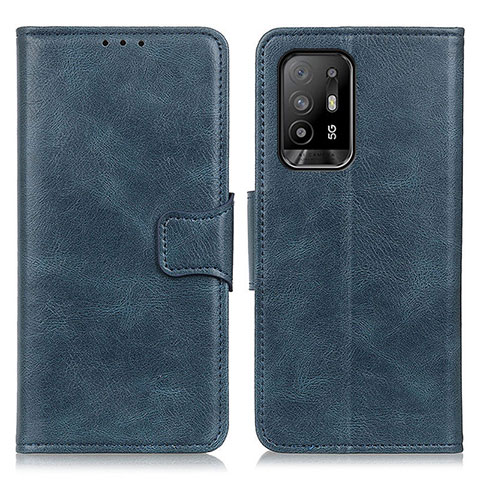 Funda de Cuero Cartera con Soporte Carcasa M09L para Oppo A94 5G Azul