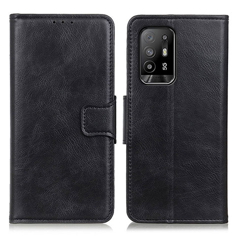 Funda de Cuero Cartera con Soporte Carcasa M09L para Oppo A95 5G Negro