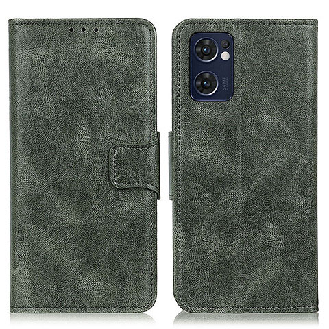 Funda de Cuero Cartera con Soporte Carcasa M09L para Oppo Find X5 Lite 5G Verde