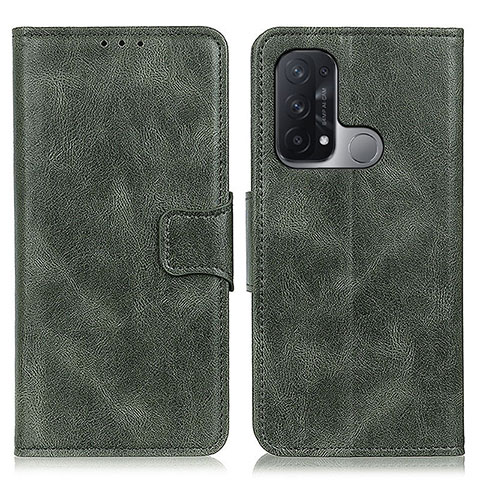 Funda de Cuero Cartera con Soporte Carcasa M09L para Oppo Reno5 A Verde