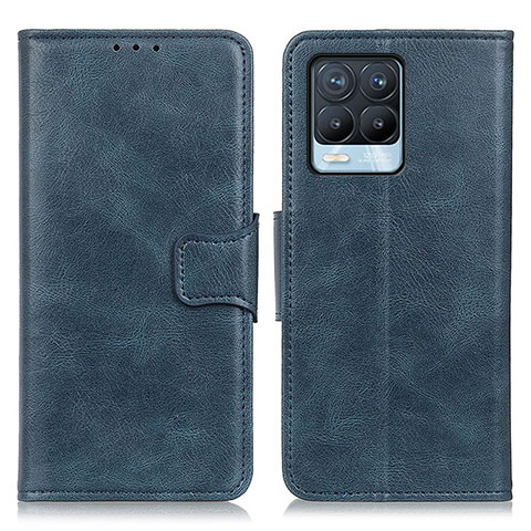 Funda de Cuero Cartera con Soporte Carcasa M09L para Realme 8 Pro Azul