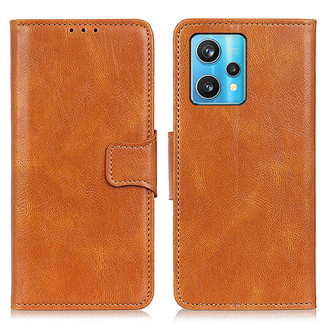 Funda de Cuero Cartera con Soporte Carcasa M09L para Realme V25 5G Marron