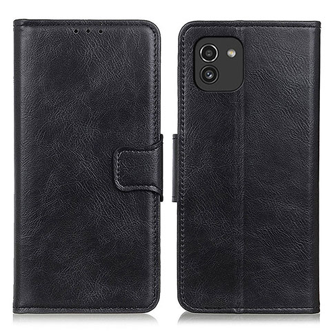 Funda de Cuero Cartera con Soporte Carcasa M09L para Samsung Galaxy A03 Negro