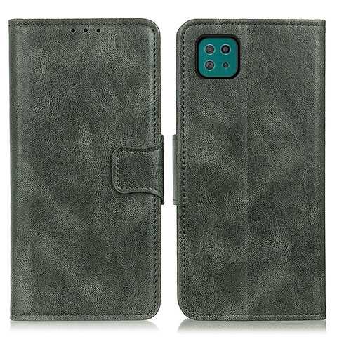 Funda de Cuero Cartera con Soporte Carcasa M09L para Samsung Galaxy F42 5G Verde