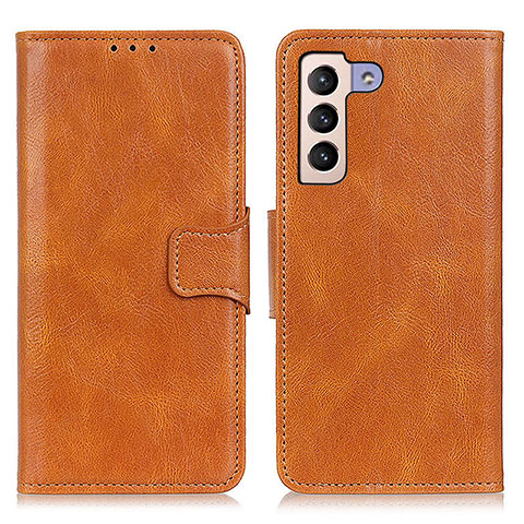 Funda de Cuero Cartera con Soporte Carcasa M09L para Samsung Galaxy S21 FE 5G Marron