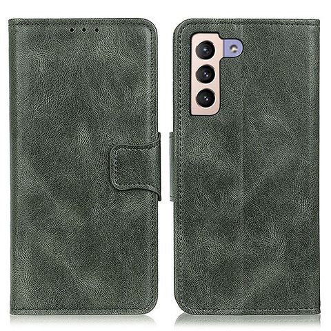 Funda de Cuero Cartera con Soporte Carcasa M09L para Samsung Galaxy S21 FE 5G Verde