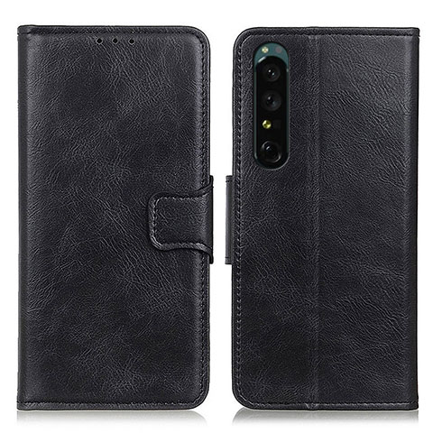 Funda de Cuero Cartera con Soporte Carcasa M09L para Sony Xperia 1 IV Negro