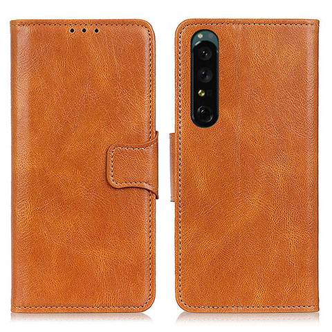 Funda de Cuero Cartera con Soporte Carcasa M09L para Sony Xperia 1 IV SO-51C Marron