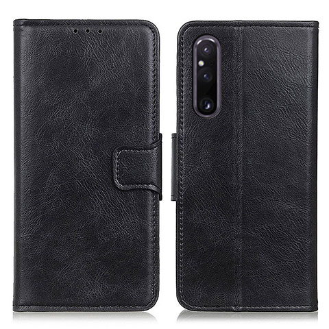 Funda de Cuero Cartera con Soporte Carcasa M09L para Sony Xperia 1 V Negro