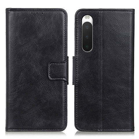 Funda de Cuero Cartera con Soporte Carcasa M09L para Sony Xperia 10 IV Negro