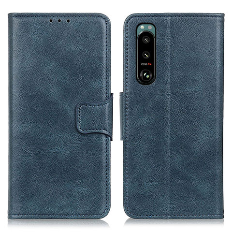 Funda de Cuero Cartera con Soporte Carcasa M09L para Sony Xperia 5 III SO-53B Azul