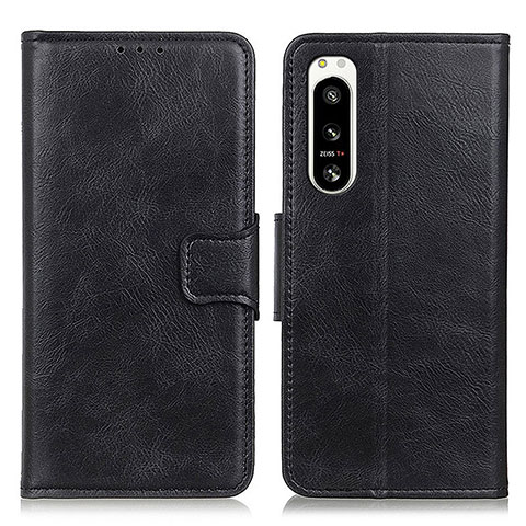 Funda de Cuero Cartera con Soporte Carcasa M09L para Sony Xperia 5 IV Negro