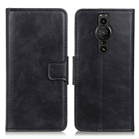 Funda de Cuero Cartera con Soporte Carcasa M09L para Sony Xperia PRO-I Negro