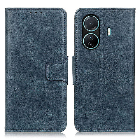 Funda de Cuero Cartera con Soporte Carcasa M09L para Vivo T1 5G Azul