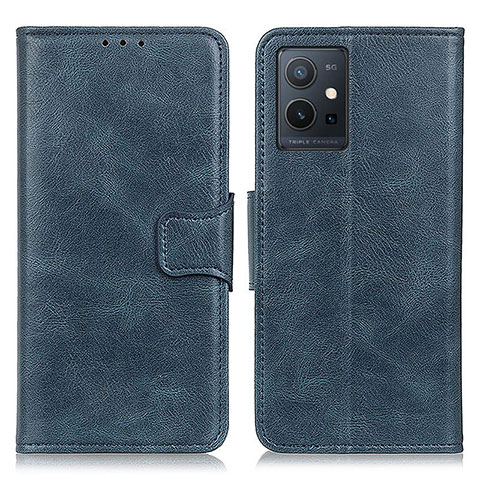 Funda de Cuero Cartera con Soporte Carcasa M09L para Vivo T1 5G India Azul