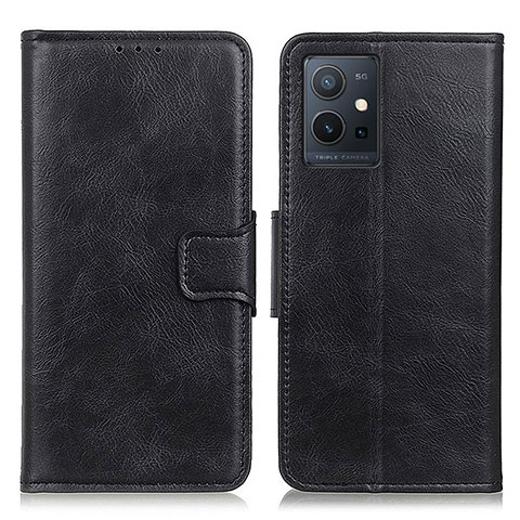 Funda de Cuero Cartera con Soporte Carcasa M09L para Vivo T1 5G India Negro