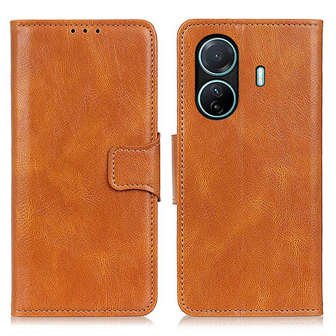 Funda de Cuero Cartera con Soporte Carcasa M09L para Vivo T1 5G Marron