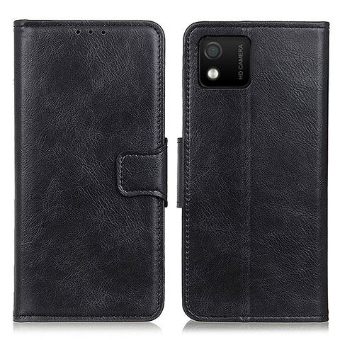 Funda de Cuero Cartera con Soporte Carcasa M09L para Wiko Y52 Negro