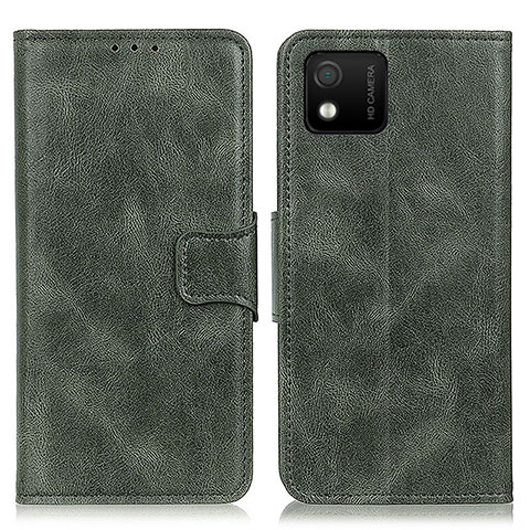 Funda de Cuero Cartera con Soporte Carcasa M09L para Wiko Y52 Verde