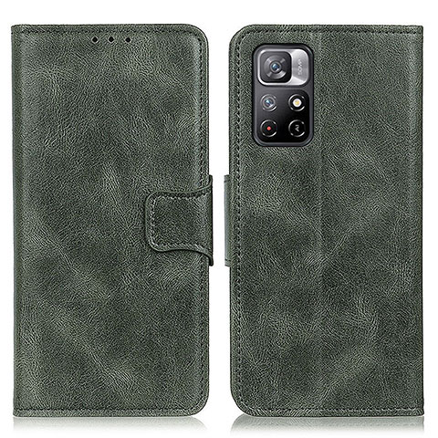 Funda de Cuero Cartera con Soporte Carcasa M09L para Xiaomi Poco M4 Pro 5G Verde