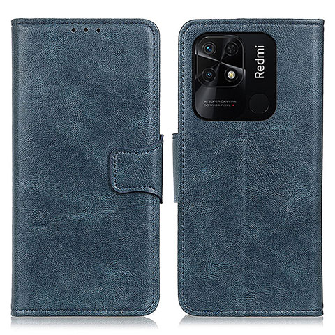 Funda de Cuero Cartera con Soporte Carcasa M09L para Xiaomi Redmi 10 Power Azul