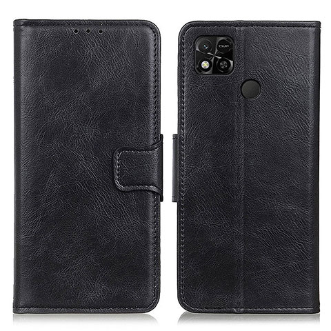 Funda de Cuero Cartera con Soporte Carcasa M09L para Xiaomi Redmi 9C Negro