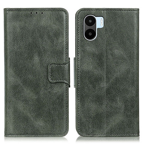 Funda de Cuero Cartera con Soporte Carcasa M09L para Xiaomi Redmi A2 Plus Verde