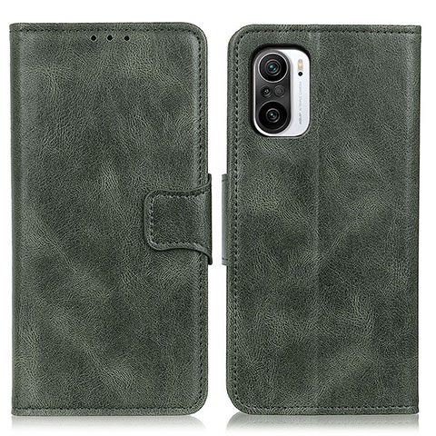 Funda de Cuero Cartera con Soporte Carcasa M09L para Xiaomi Redmi K40 Pro 5G Verde