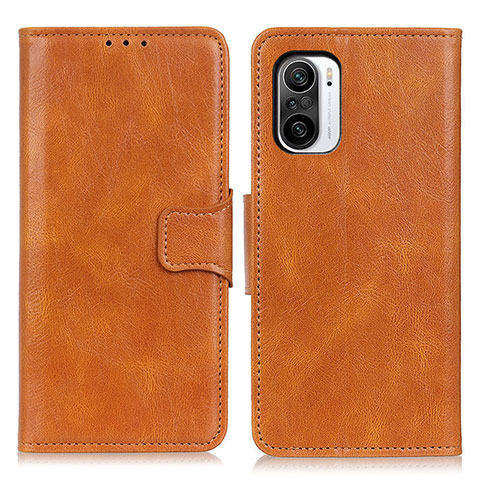 Funda de Cuero Cartera con Soporte Carcasa M09L para Xiaomi Redmi K40 Pro+ Plus 5G Marron