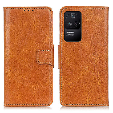 Funda de Cuero Cartera con Soporte Carcasa M09L para Xiaomi Redmi K40S 5G Marron