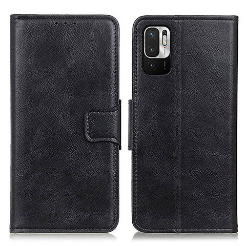 Funda de Cuero Cartera con Soporte Carcasa M09L para Xiaomi Redmi Note 10 JE 5G Negro