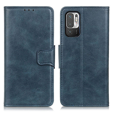 Funda de Cuero Cartera con Soporte Carcasa M09L para Xiaomi Redmi Note 10T 5G Azul